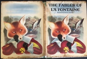 Vintage 1957 THE FABLES OF LA FONTAINE ILLUSTRATED KIDS BOOK Grosset & Dunlap NY - Picture 1 of 3