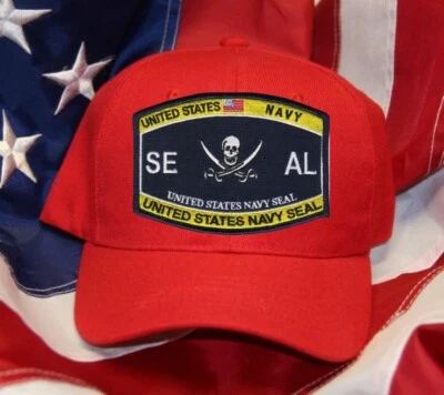 NAVY RATING SEAL HAT PATCH  UNITED STATES NAVY SEAL NAVY VETERAN GIFT PIN UP WOW - Image 1 of 4