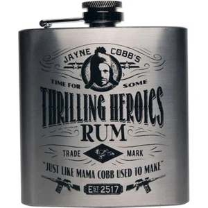 Loot Crate Firefly Thrilling Heroics Rum Edelstahl Flachmann 6 Unzen, Jayne - Bild 1 von 1