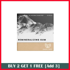 Remineralizing Gum Chewing Gum Organic Spruce Sap Mastic Mint for Teeth - Picture 1 of 12