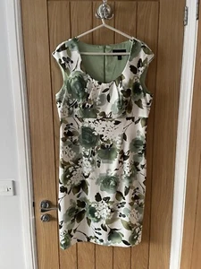 Connected Green Floral Dress Size 16 - Picture 1 of 3