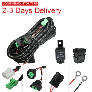 US Location H11 Fog Light Wiring Harness Switch Kit for Honda LED Relay 12V 40A - Picture 1 of 11
