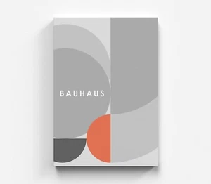 Cuadro en lienzo abstracto Bauhaus arte moderno mural arte incoloro imagen - Imagen 1 de 7