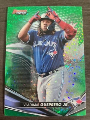 2022 Bowman's Best Vladimir Guerrero Jr. #29 Green Mini Diamond Refractor /99 - Image 1 of 2