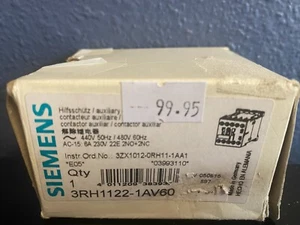 Siemens Auxillary Contactor #RH1122-1AV60 - Picture 1 of 1