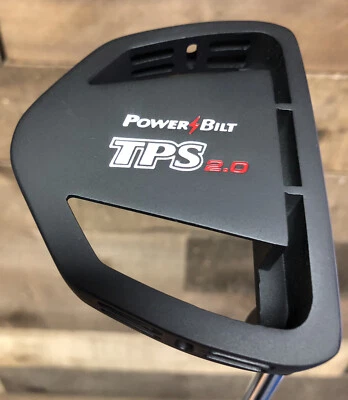 NEW Right Handed PowerBilt Black TPS 2.0 Golf Putter Mallet Style 34" 5099-TPS2 - Image 1 of 4