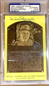 Willie Stargell Signed Gold HOF Plaque Slabbed PSA/DNA - Picture 1 of 3