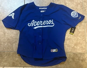 Acereros De Monclova NWT Stitched LMB 45th Anniversary Women Jersey Size 3XL - Picture 1 of 12