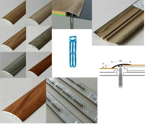 PVC Multifloor Door Bar Threshold Strip Cover Laminate Floor - 1m (42-50mm) - Picture 1 of 17