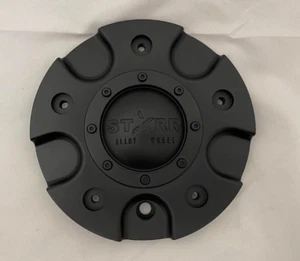 STARR 958 Dominator Flat Matte Black Wheel Rim Center Cap 958L163 - Picture 1 of 2