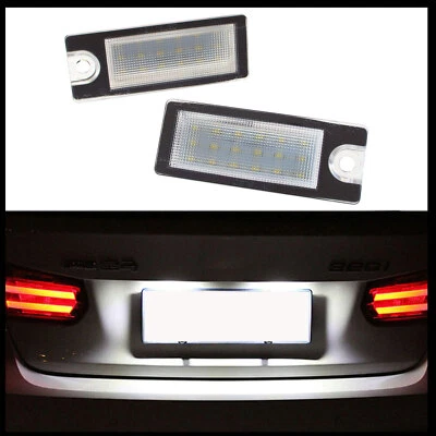 2x LED PREMIUM para Volvo S60 S80 V70 II XC70 XC90 Iluminación de matrícula 18 SMD - Imagen 1 de 4