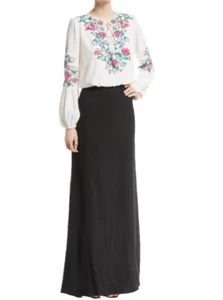 Tadashi Shoji Two toned embroidered Maxi Dress Mother of the Bride Sz 16 NWT - Picture 1 of 16