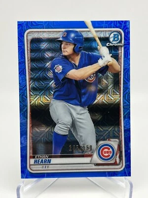 2020 Bowman Chrome Prospects Mega Box Blue Mojo Refractor /150 Ethan Hearn - Image 1 of 4