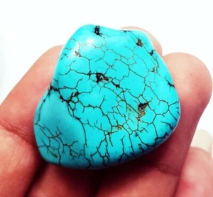 Natural Turquoise Rough Certified Loose Gemstone 71.55 Ct With Free Gift - Picture 1 of 7