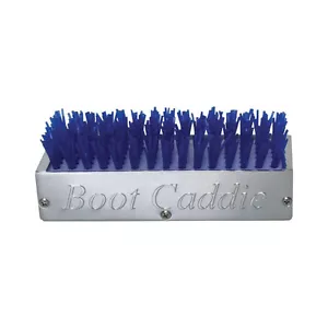 Blue Chrome Aluminum Boot Brush Caddie - Picture 1 of 2