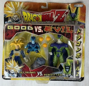 Dragon Ball Z Good Vs Evil SS2 Trunks vs Cell Action Figures NEW 2003 DragonBall - Picture 1 of 7