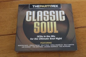 Classic Soul The Party Mix 3CD Set Various Artists Soul R&B Sealed Sony Crimson - Picture 1 of 2