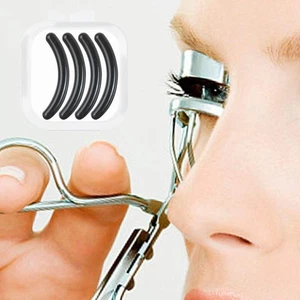 4X Eyelash Curler Refill Rubber Pads Make Up Tool Replacement Circle U M9W6 - Picture 1 of 17