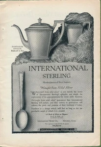 Zeitschriftenanzeige - 1922 - International Sterling Silver - "Pantheon" - Bild 1 von 1