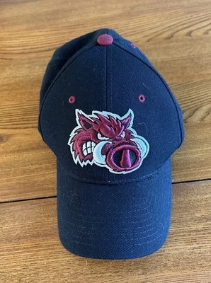 Sombrero con tirantes ajustable NCAA vintage de los 90 firmas Arkansas Razorbacks para hombre Foto 1 de 4