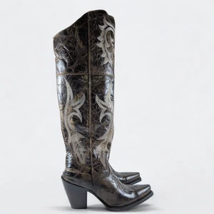 Dan Post Ladies Jilted Western Cowboy Brown Boots DP3709 Womens Size 8.5 - Imagen 1 de 16
