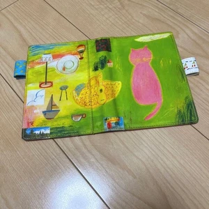 Hobonichi Techo Planer Notizbuch Hülle Ryoji Arai rosa Katze süß #048 - Bild 1 von 6