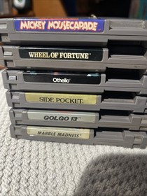 Nintendo NES Game LOT 6 Games Cartridges Only - Mickey Mousecapade And Others!