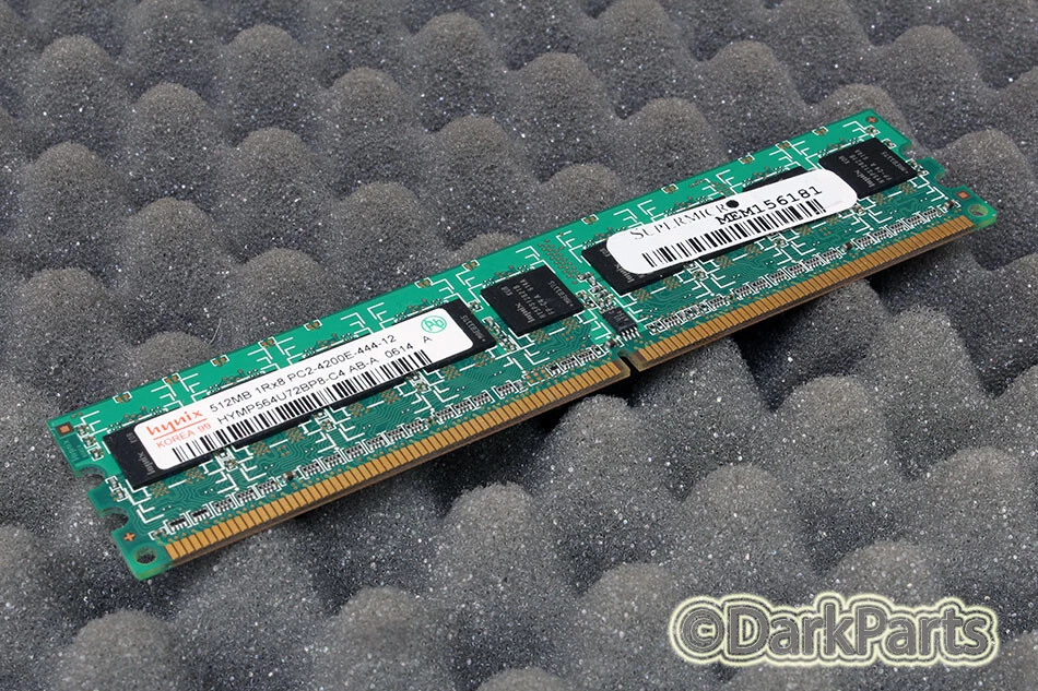 Hynix HYMP564U72BP8-C4 512MB Memory RAM PC2-4200E-444-12 - Image 1 of 1