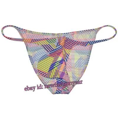 Bikini Brief Men's Underwear Pouch Swimwear String Brief Comfy Beach Get To Tan - Image 1 of 4