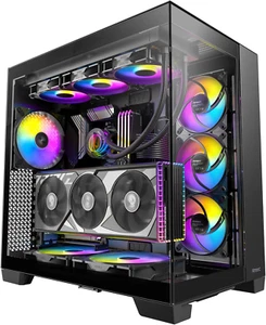 C8 ARGB, 2X TQR 160Mm & 1X TQ 140Mm ARGB PWM Fans Included,Dual-Chamber Layout, - Afbeelding 1 van 12