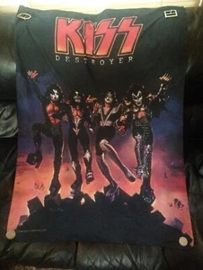 1996 Vintage catalog KISS DESTROYER CLOTH BANNER Wall Hanging Poster 30x42” - Picture 1 of 3