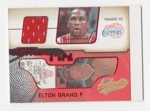 2001-02 FLEER AUTHENTIX BASKETBALL ELTON BRAND LOS ANGELES CLIPPERS JERSEY - Picture 1 of 2