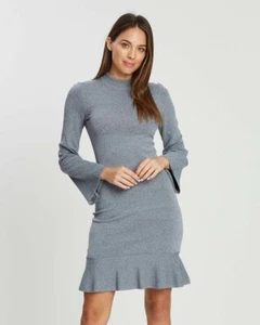 Cooper St Women's Charm Long Sleeve Grey Knit Dress RRP $169 NWT (6) - Picture 1 of 5