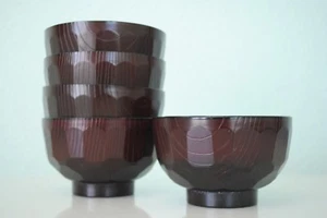 Miso Schüssel 7 Stück, Deckel 2 Stück und asiatischer Suppenlöffel 2 Stück - Bild 1 von 7