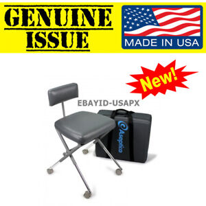 US MILITARY Aseptico AseptiStool Portable Dental Stool field chair ADC-08CF army