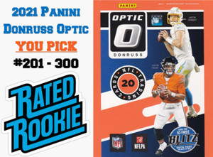 2021 DONRUSS OPTIC FOOTBALL CARDS RATED ROOKIES & PARALLELS #201-300 - YOU PICK