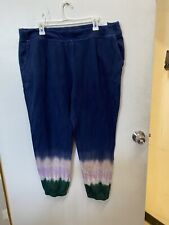 Wildfox Women's French Terry Relaxed Fit Tie-Dye Jogger Sweatpants XXL