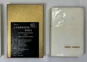 Cambridge Crystal Bible KJV Concordance White Ariston In Box W97X - Picture 1 of 24