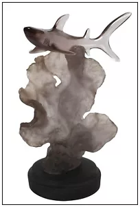 Donjo Original Acrylic Sculpture Reef Shark Nature Seascape Hand Signed Artwork - Picture 1 of 4
