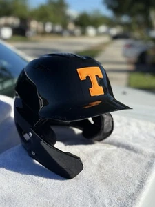 TENNESSEE VOLS CWS BASEBALL CUSTOM EVOSHIELD BLACK BATTING HELMET NEW - Picture 1 of 15