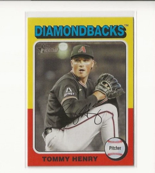 2024 Topps Heritage Tommy Henry Arizona Diamondbacks SP - Image 1 of 1