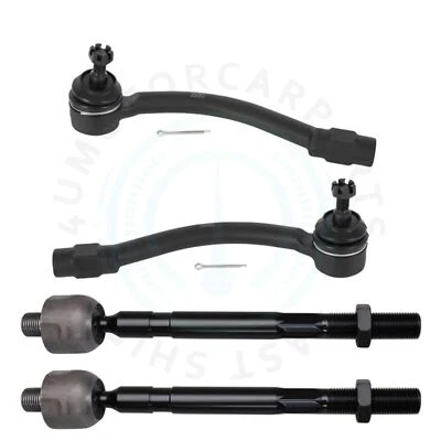 Kit de extremo de barra de amarre exterior interior delantero 4x para Hyundai Veloster Elantra GT 2012-2017 Foto 1 de 4