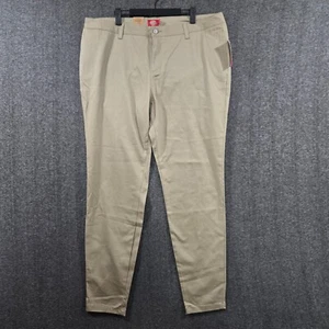 Dickies Skinny Pants Original 4 Pocket Stretch Twill Juniors 18 Mid Rise Beige - Picture 1 of 12