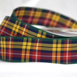 Berisfords Buchanan Scottish Woven Tartan Ribbon 7mm - 70mm - Picture 1 of 1