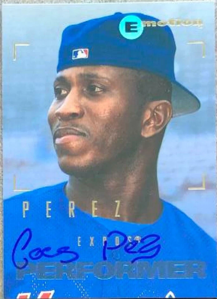 Carlos Perez Autographed 1995 Skybox E-Motion #154 Rookie Card - Image 1 of 1