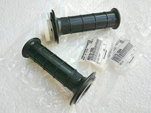 Pair OEM Genuine Kawasaki KX KD KDX 80 KE 100 125 175 Throttle Handgrip Grip Set - Picture 1 of 3