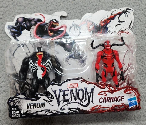 Marvel Hasbro Venom And Carnage Battle Action Figures 2 pack New Unopened Cover