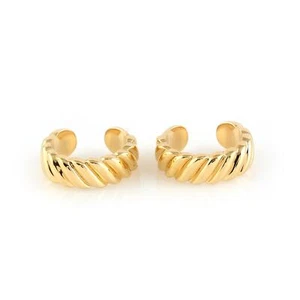 18k Yellow Gold Ear cufflinks - Imagen 1 de 4