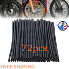 72PC Universal Wheel Spoke Wraps Motorcycle Cover Pipe Skins For Dirt Bike honda