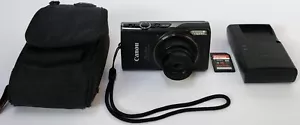 Canon PowerShot ELPH 360 HS 20.2MP Digital Camera Black For Repair Lens Error - Picture 1 of 13